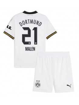 Borussia Dortmund Donyell Malen #21 Dječji Rezervni Dres kompleti 2024-25 Kratak Rukavima (+ kratke hlače)